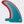 The Trace Fin Keychain Souvenir - Blue/White/Red