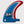 The Trace Fin Keychain Souvenir - Blue/White/Red