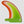 The Trace Fin Keychain Souvenir - Lime/Orange