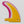 The Trace Fin Keychain Souvenir - Yellow/Purple