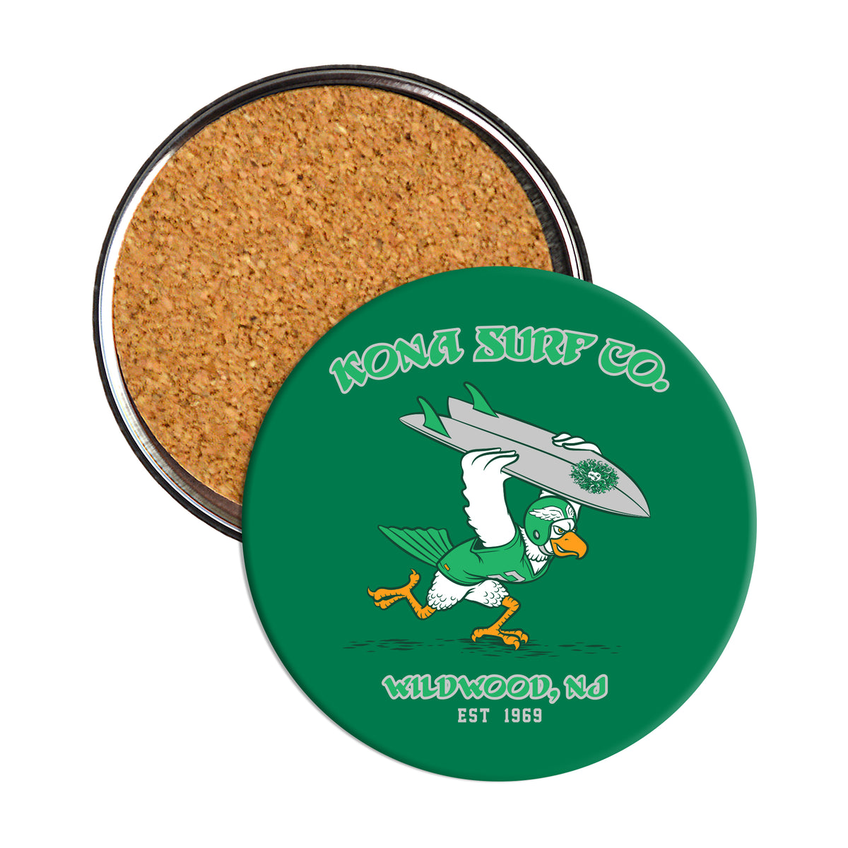 For the Birds Coaster Drinkware - Green