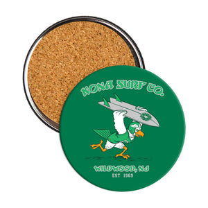 For the Birds Coaster Drinkware - Green