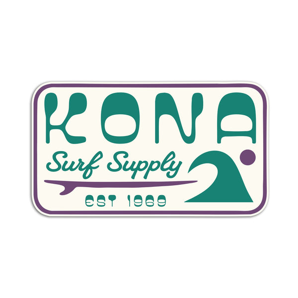 Surf Supply Sticker - Green/Purple