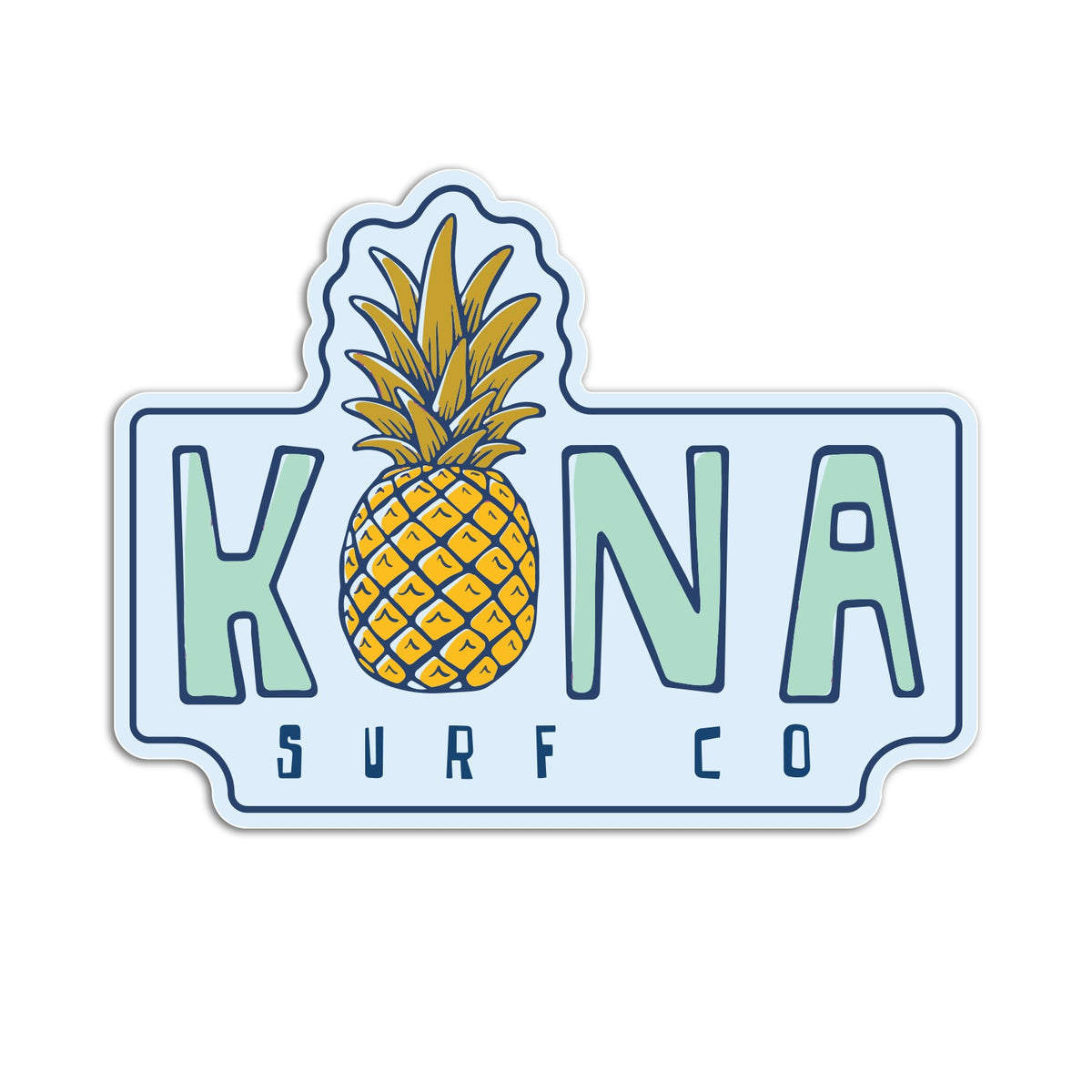 Livin Aloha 2 Sticker - Mint/Blue