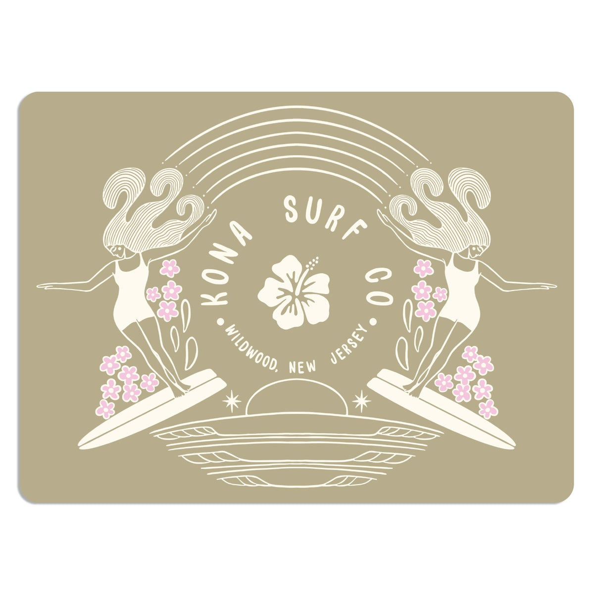Endless Summertime Sticker - Pale Olive
