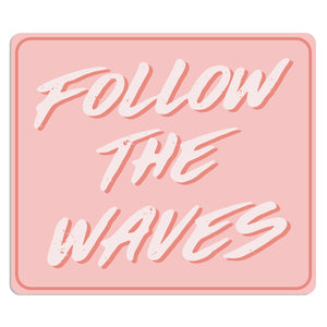 Follow the Waves Brush Sticker - Pink