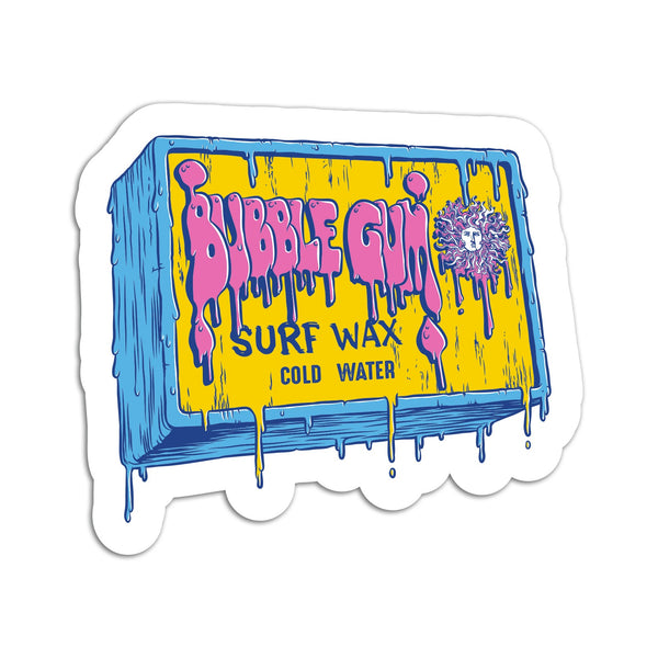 Kona x Bubble Gum 2026 Collab Sticker - Blue/Yellow/Pink