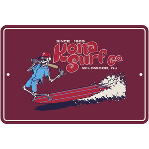 For the Phils 2 Tin Sign - Maroon