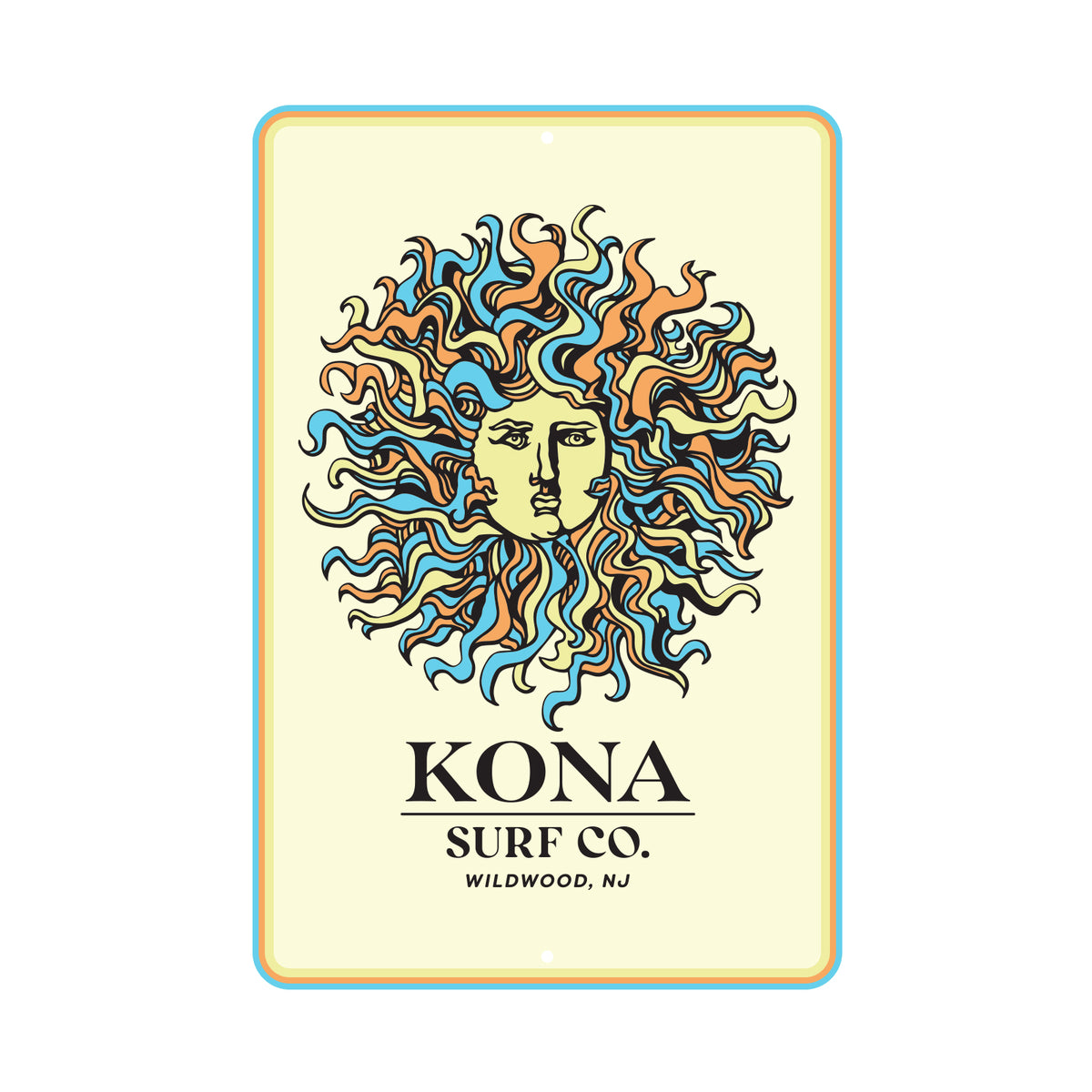 Summer Sun Tin Sign