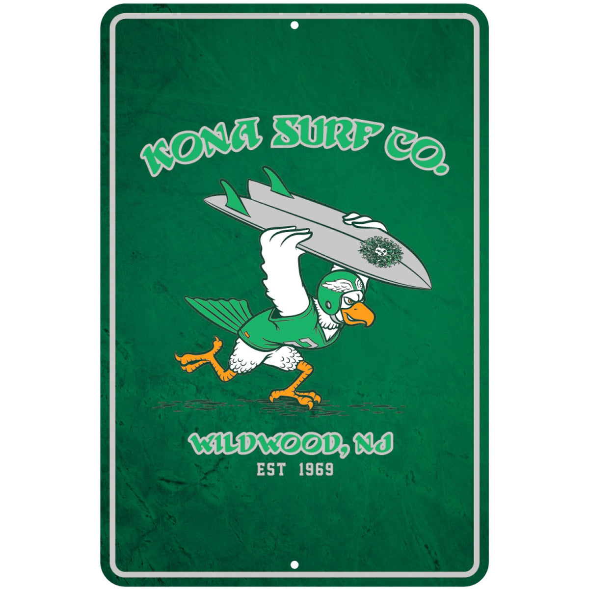 For the Birds Tin Sign - Green