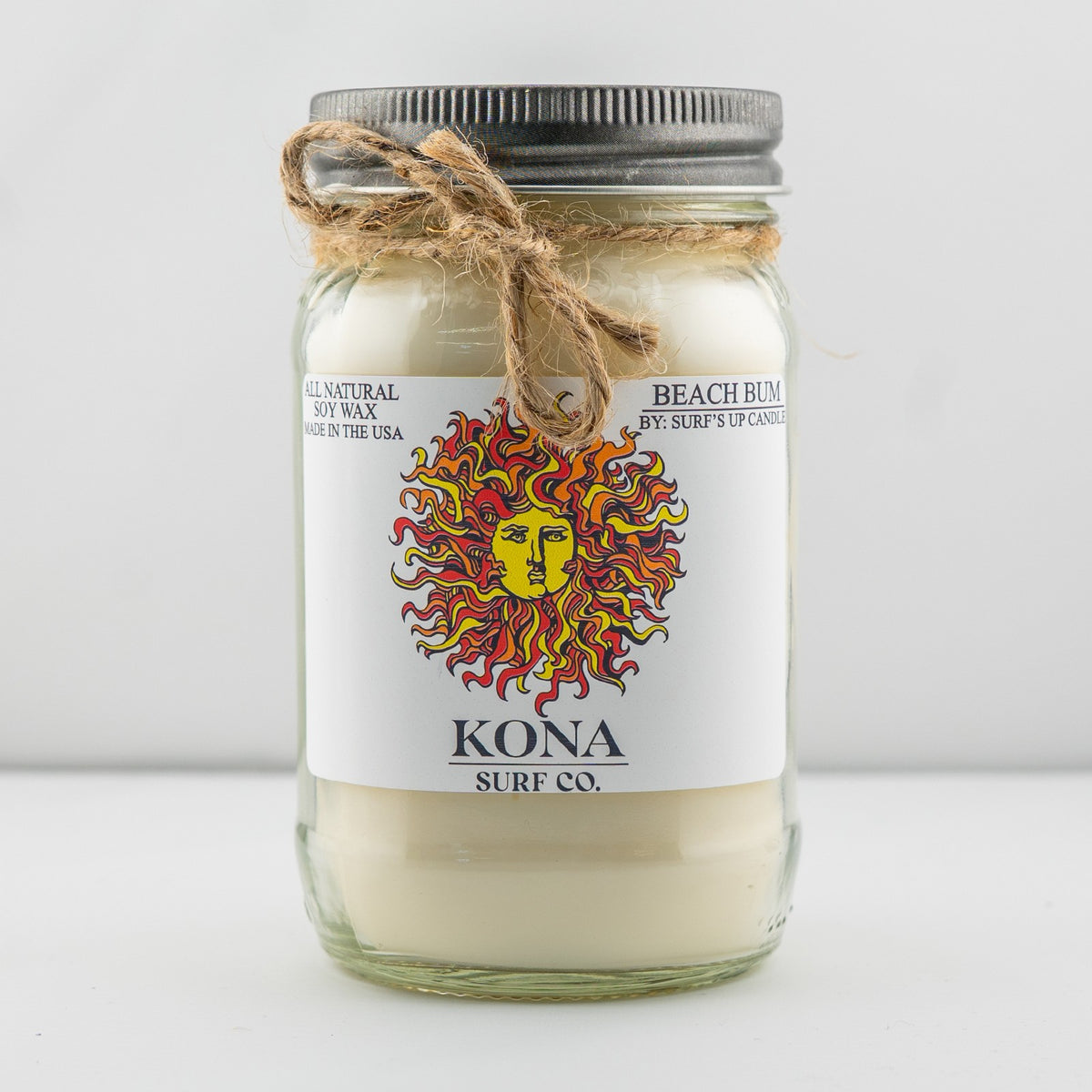 Surfs Up Candle x Kona Mason Jar Candle - Beach Bum