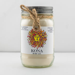 Surfs Up Candle x Kona Mason Jar Candle - Coconut Lime