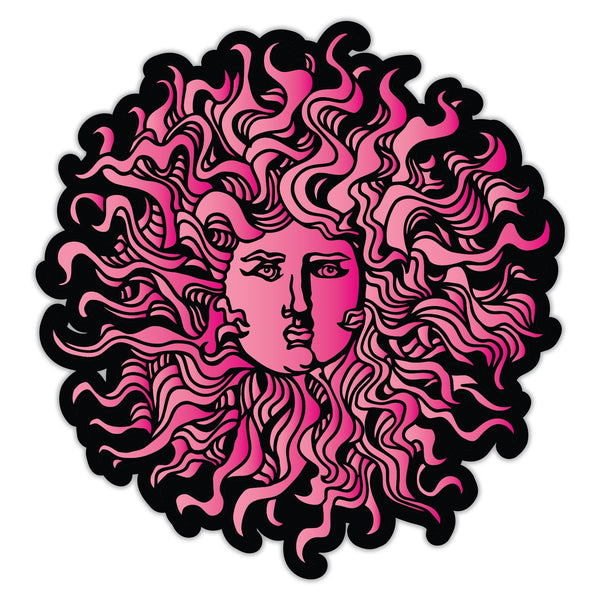 Original Sun Die Cut Sticker - Pink