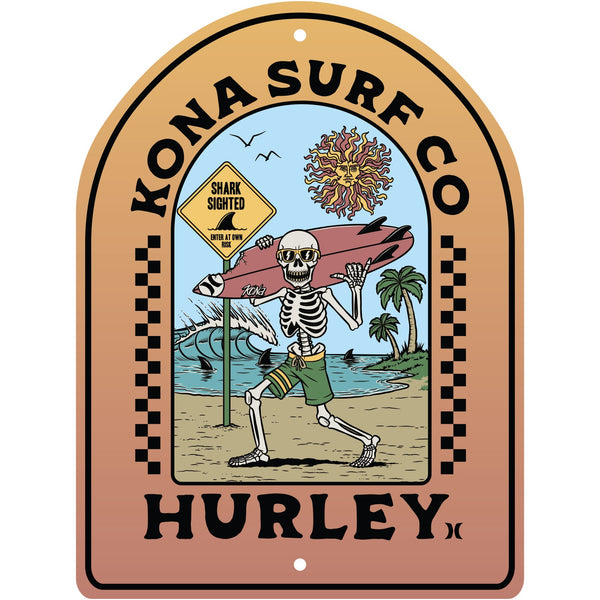 Kona x Hurley 2026 Collab Tin Sign - Maple Fade