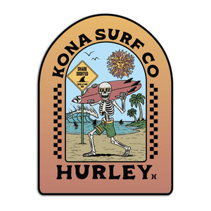 Kona x Hurley 2026 Collab Sticker - Maple Fade