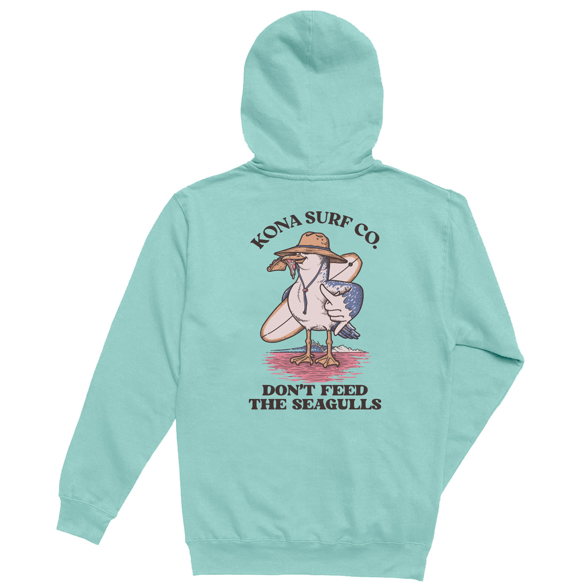 Dont Feed The Seagulls Boys Pullover Hoodie - Pigment Mint