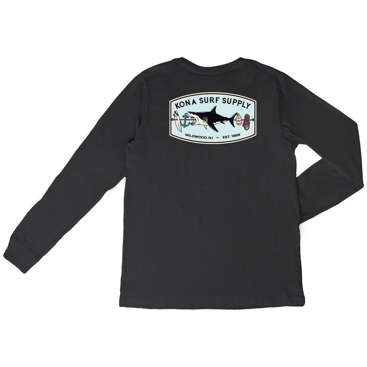 Shark Kabob 2 Boys Long Sleeve Shirt - Black