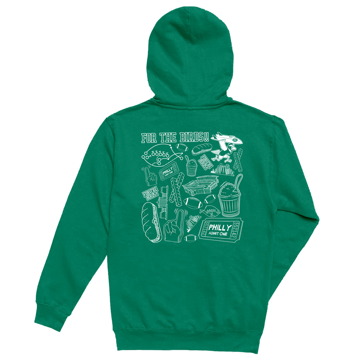 For The Birds Pattern Boys Pullover Hoodie