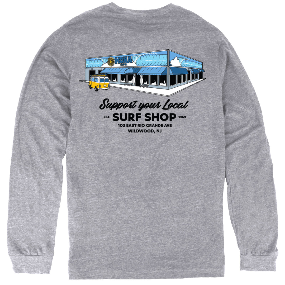 Support Your Local Surf Shop Boys Long Sleeve Shirt