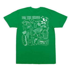 For The Birds Pattern Boys T-Shirt - Kelly Green