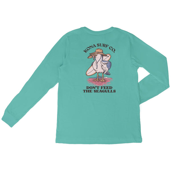 Dont Feed The Seagulls Boys Long Sleeve Shirt - Saltwater