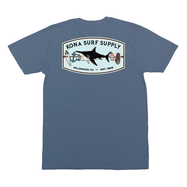 Shark Kabob 2 Boys T-Shirt - Blue Jean