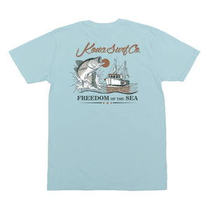 Offshore Catch Boys T-Shirt - Chambray