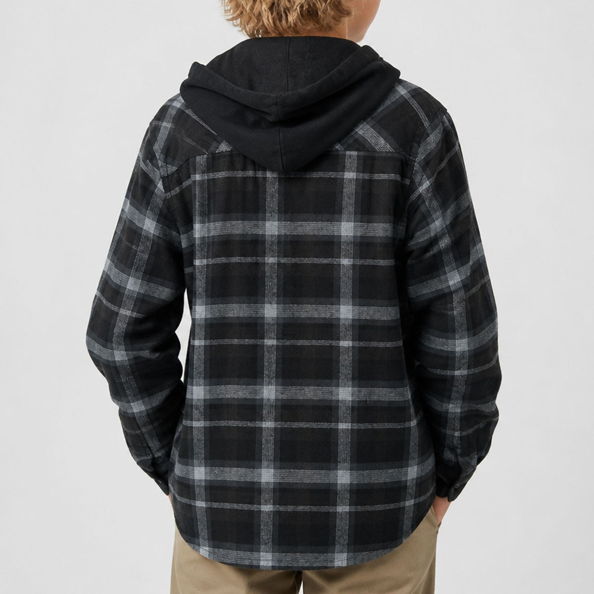 Bayside Hooded Boys Woven - Black