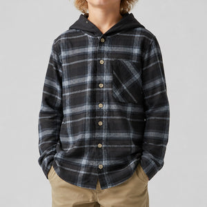 Bayside Hooded Boys Woven - Black
