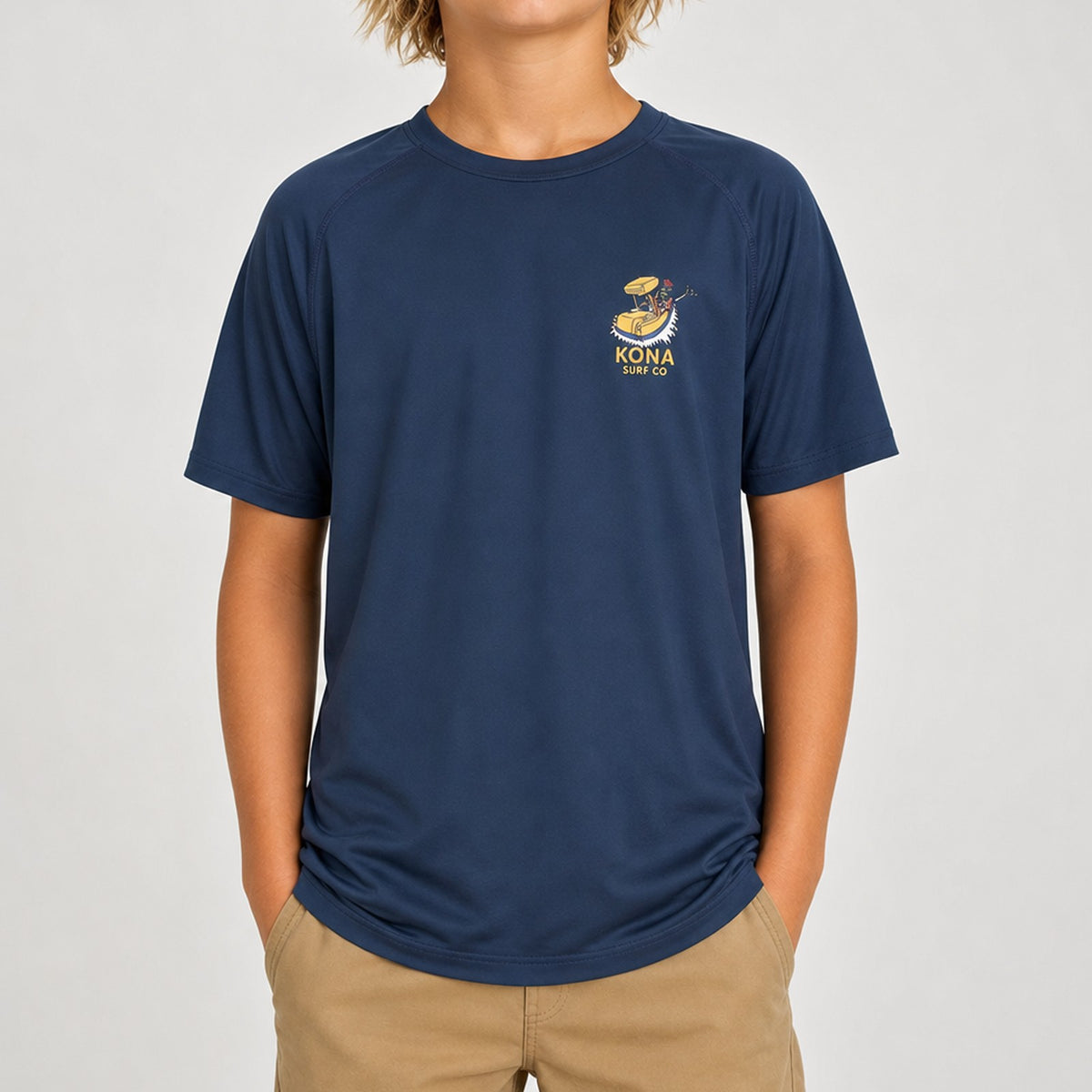 Free Ride 2 Boys UV Sun Protection T-Shirt - Navy