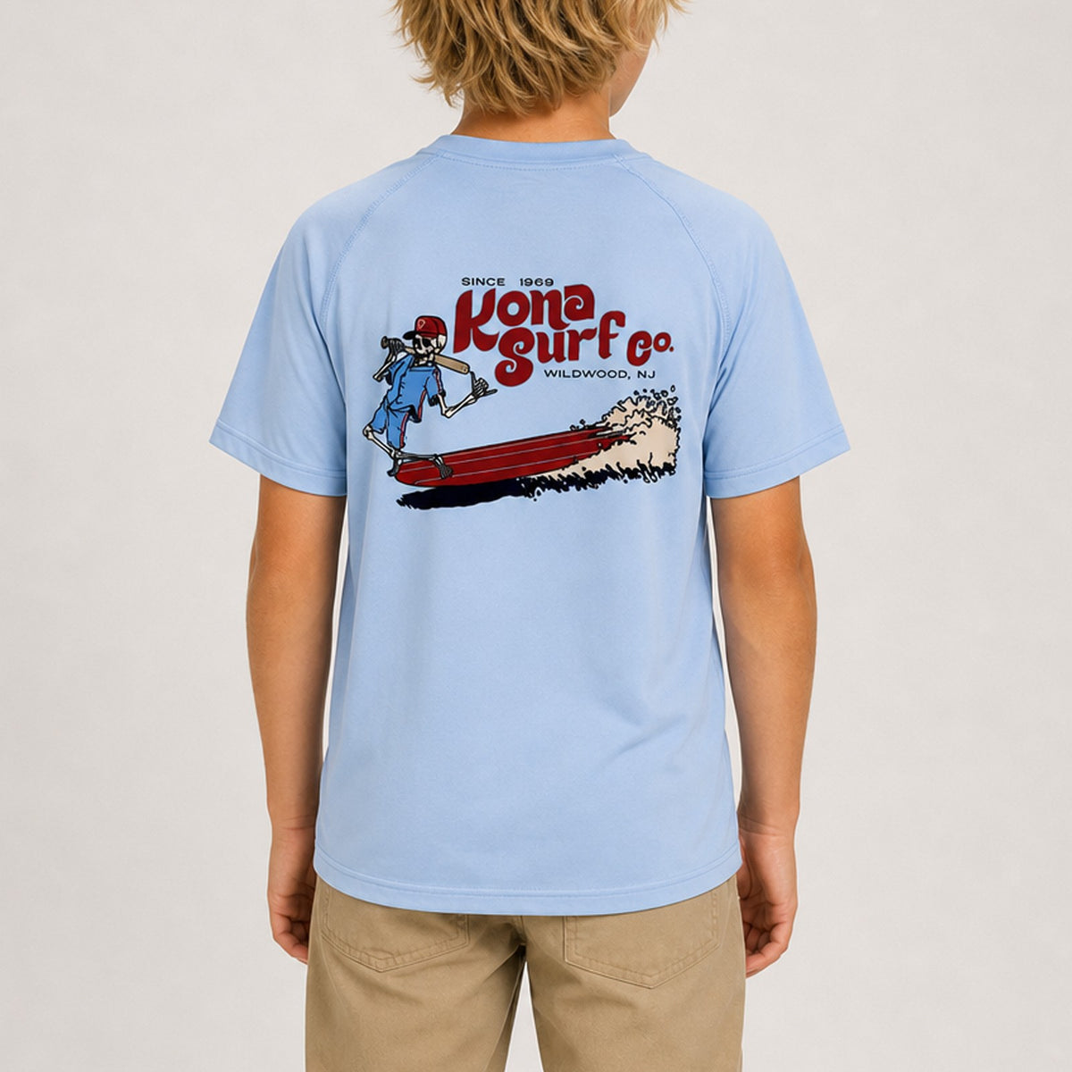 For the Phils 2 Boys UV Sun Protection T-Shirt - Light Blue