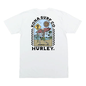 Kona x Hurley 2026 Collab Boys T-Shirt - White