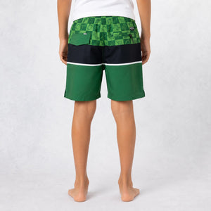 Uncomplicated 15in w/ Liner Boys Elastic Boardshorts - For the Birds