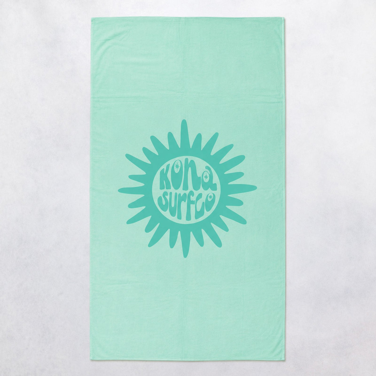 Sun Badge Beach Towel - Mint Green