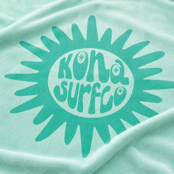 Sun Badge Beach Towel - Mint Green