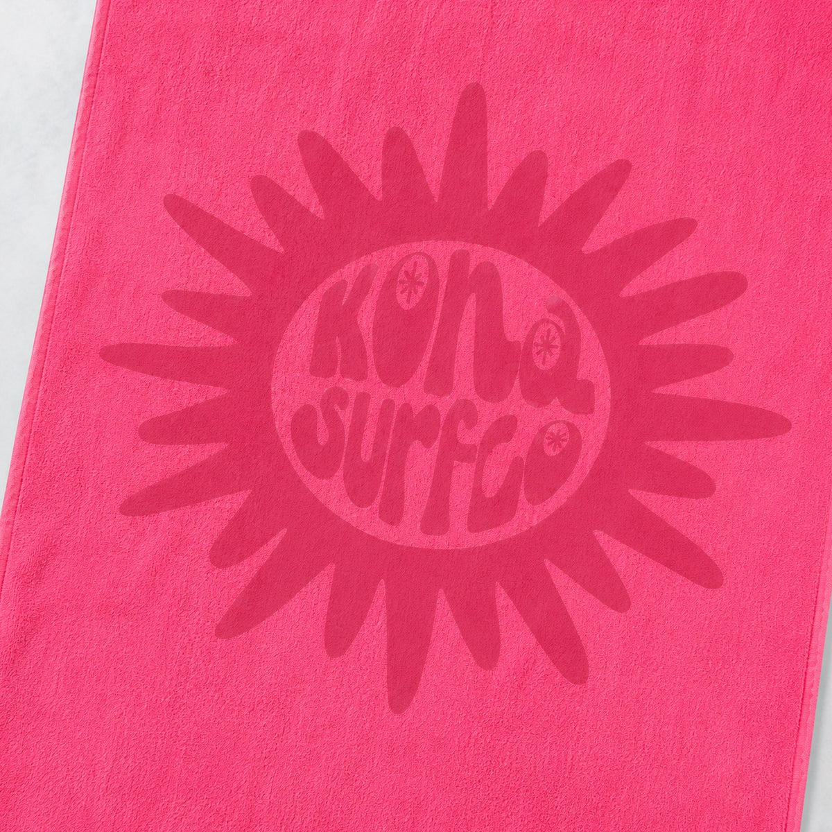 Sun Badge Beach Towel - Pink