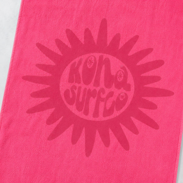 Sun Badge Beach Towel - Pink