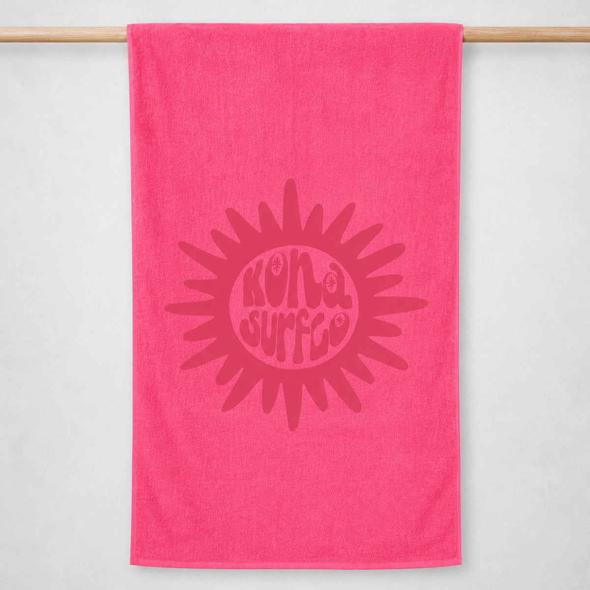 Sun Badge Beach Towel - Pink