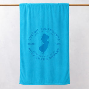 Built in Jersey Beach Towel - Turquoise