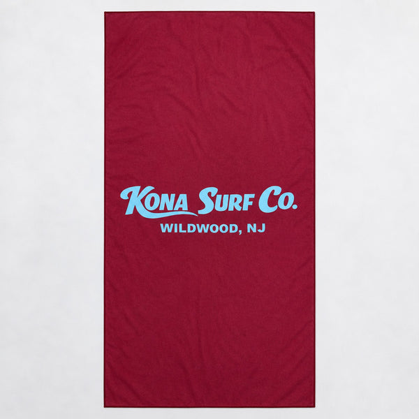 Slowtide x Kona For the Phils Beach Towel - Maroon