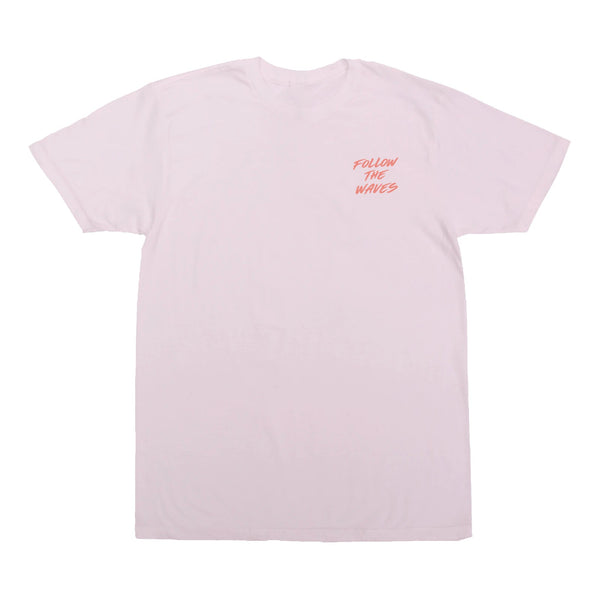 Follow the Waves Brush Girls T-Shirt - Blossom