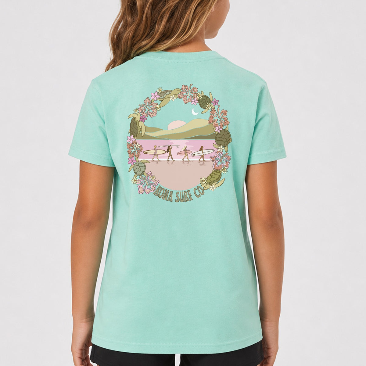 Reef Walk Girls T-Shirt - Mint