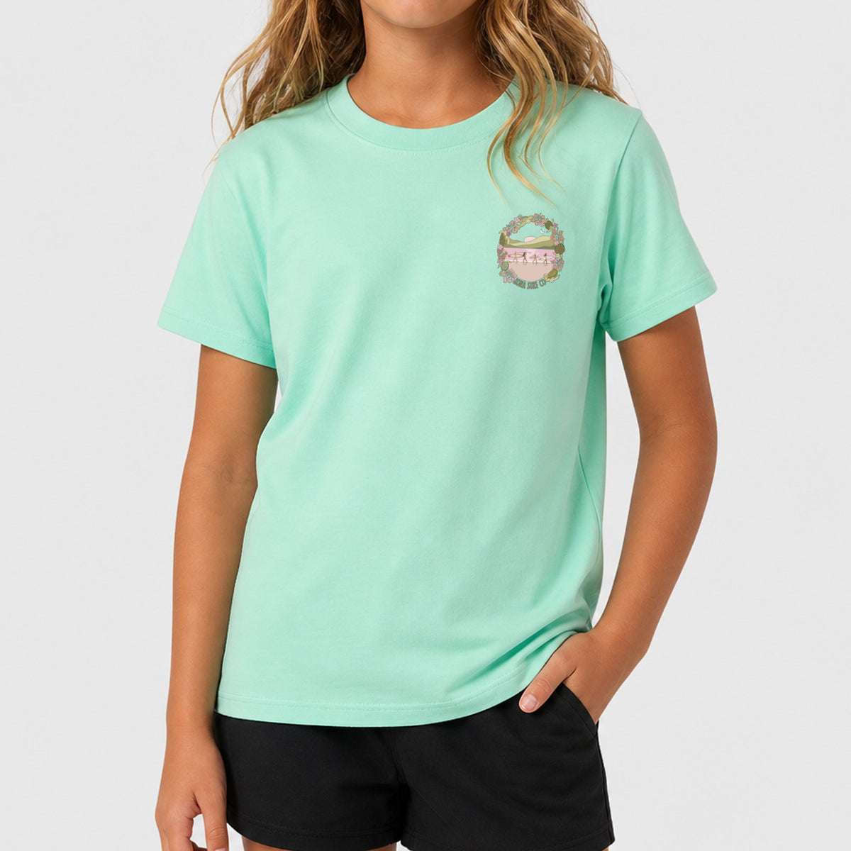 Reef Walk Girls T-Shirt - Mint