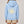 Hibiscus Puff Girls Pullover Hoodie - Light Blue