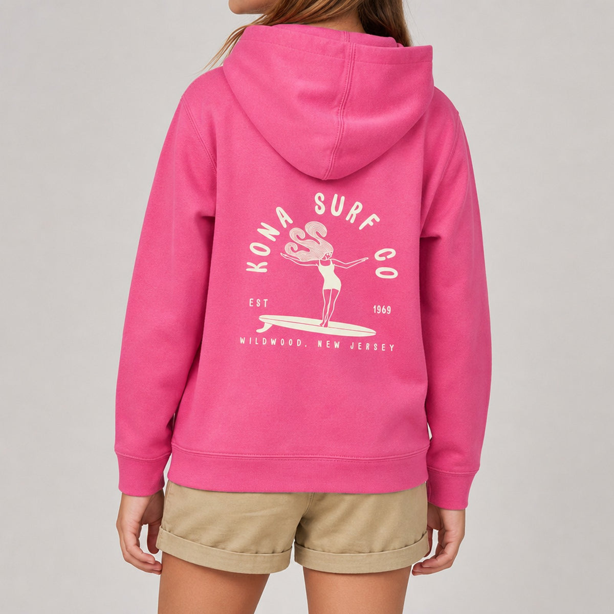 Endless Summertime Girls Pullover Hoodie - Rasberry