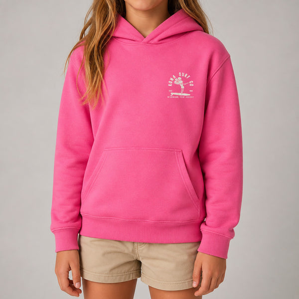 Endless Summertime Girls Pullover Hoodie - Rasberry