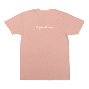 Follow the Waves Girls T-Shirt - Peach Triblend