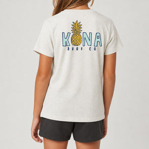 Livin Aloha 2 Girls T-Shirt - Oatmeal Triblend