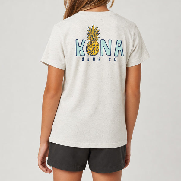Livin Aloha 2 Girls T-Shirt - Oatmeal Triblend