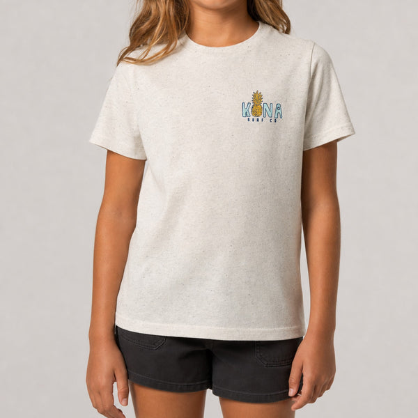 Livin Aloha 2 Girls T-Shirt - Oatmeal Triblend